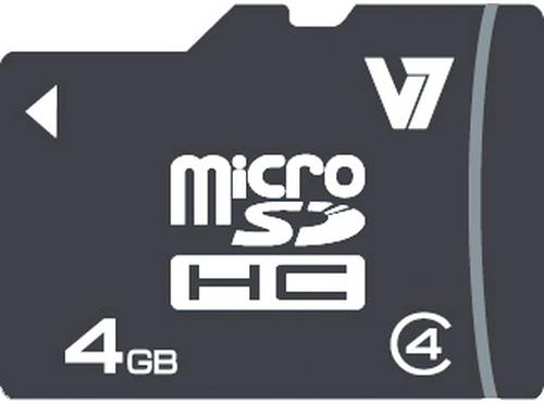 Immagine prodotto V7 Micro SDHC Classe 4 e adattatore (4 GB, SDHC)