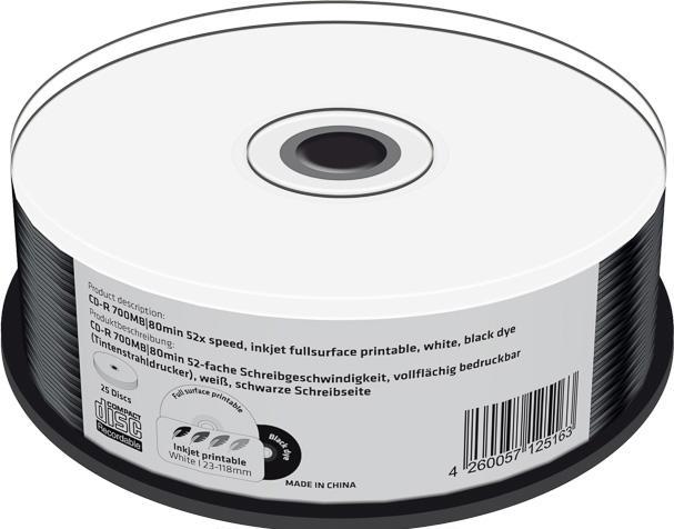 Image du produit MediaRange MR241, CD-R, 80min Cake25 (25 x)