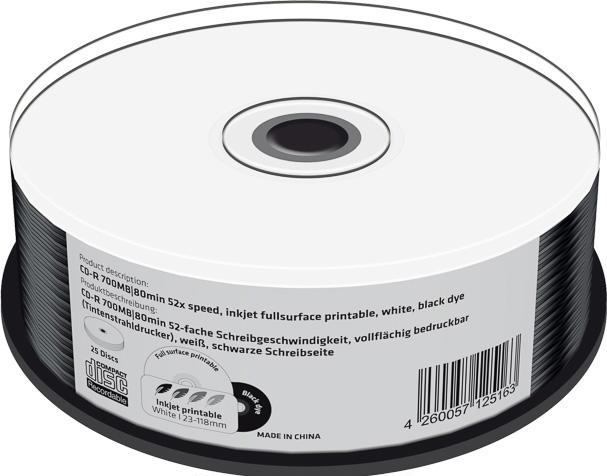 Actual product image MediaRange MR241, CD-R, 80min Cake25 (25 x)
