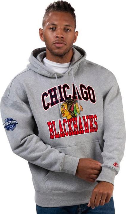 Actual product image Great Branding Chicago Blackhawks Starter Vintage Assist Hoodie L (L)