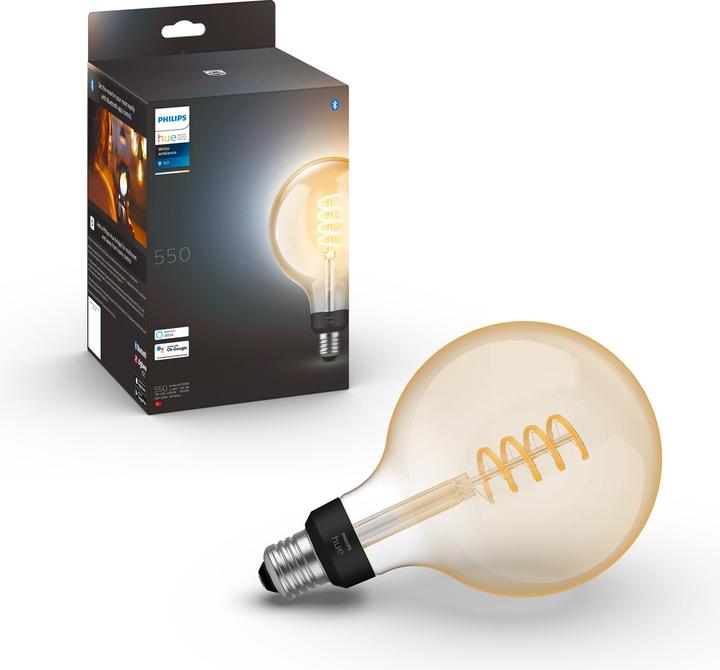 Produktbild Philips Hue Philips E27 Einzelpack Giant Globe (E27, 7 W, 550 lm, 1 x, G)