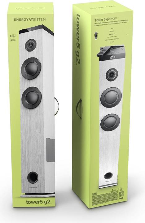 Actual product image Energy Sistem TOWER OF SOUND TOWER 5 G2 BT GREY 65W/TWS/BLUETOOTH/USB/SD/FM 451203