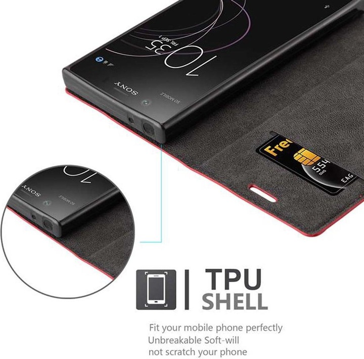 Produktbild Cadorabo Book Invisible Magnet Cover (Sony Xperia XZ1 Compact)