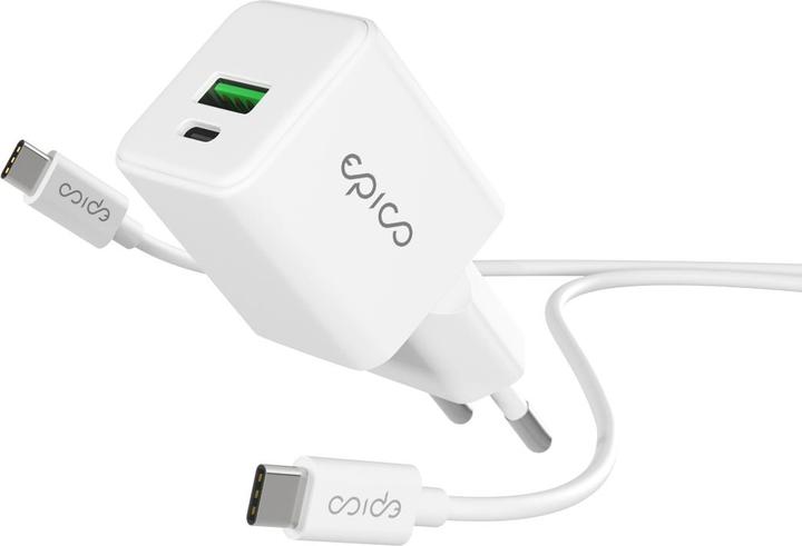 Actual product image Epico UltraBoost EA20 GaN Wall Charger Bundle (20 W, 2 ports)