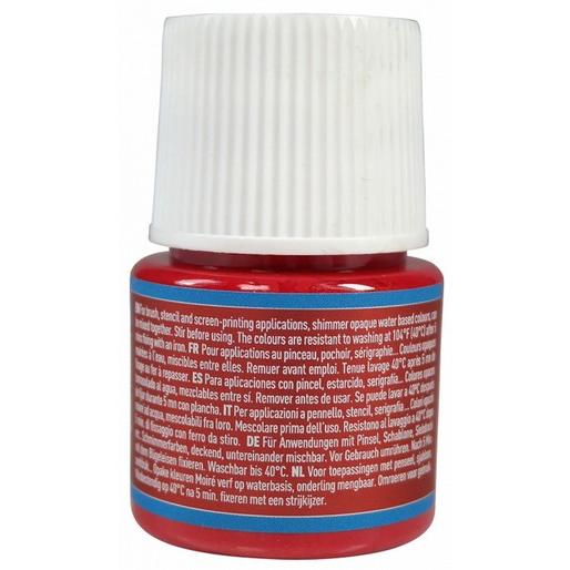 Thumbnail - Pebeo, Künstlerfarbe + Bastelfarbe, Setacolor Opak Schimmerndes (Schimmerndes Blutrot, 45 ml)