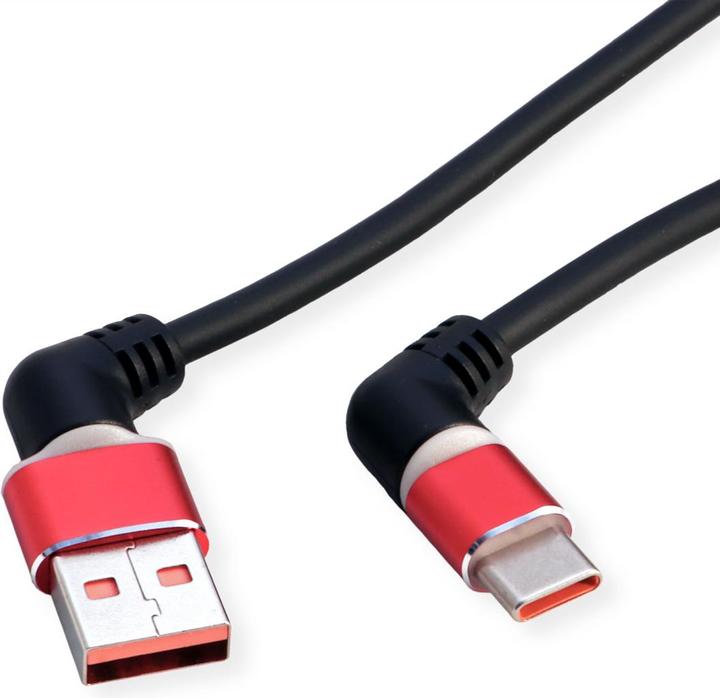 Produktbild Roline USB 2.0 Kabel, Typ-C - Typ-A, ST/ST (2 m, USB 2.0, 60 W)