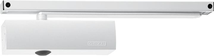 Geze Türschliesser TS 3000 V | EN 1-4 | mit Gleitschiene und Feststellung, weiss