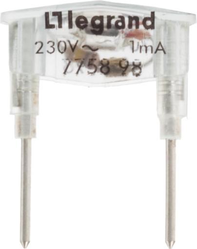 Image du produit Legrand PRO21 Lampe à incandescence 775898 21 230V 1,0mA orange