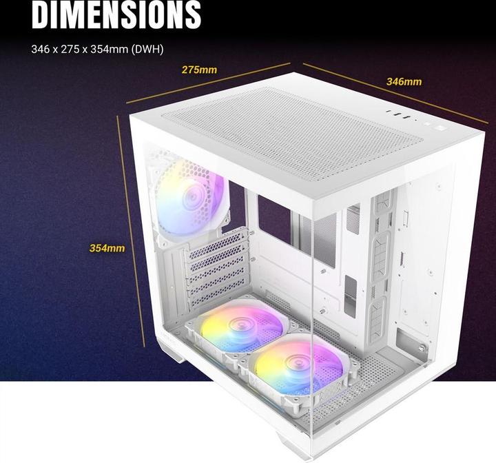 Produktbild Antec Geh CX60M ARGB B Mini Tower schwarz retail (mATX, Mini-ITX)