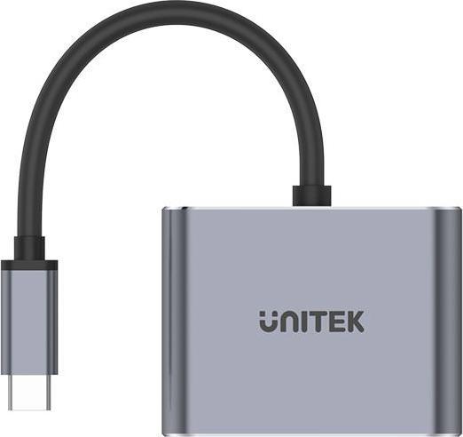 Image du produit Unitech Adaptateur graphique USB V1126A (USB-C, 2 Ports)