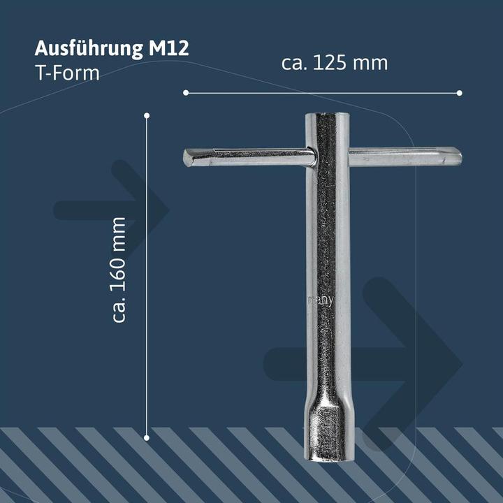 Actual product image Dönges Key for bollard, Economy, triangular M12