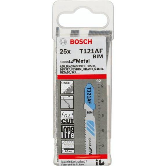 Thumbnail - Bosch Professional Zubehör, Sägeblatt, Stichsägeblatt T 121 AF Speed for Metal, 25er-Pack