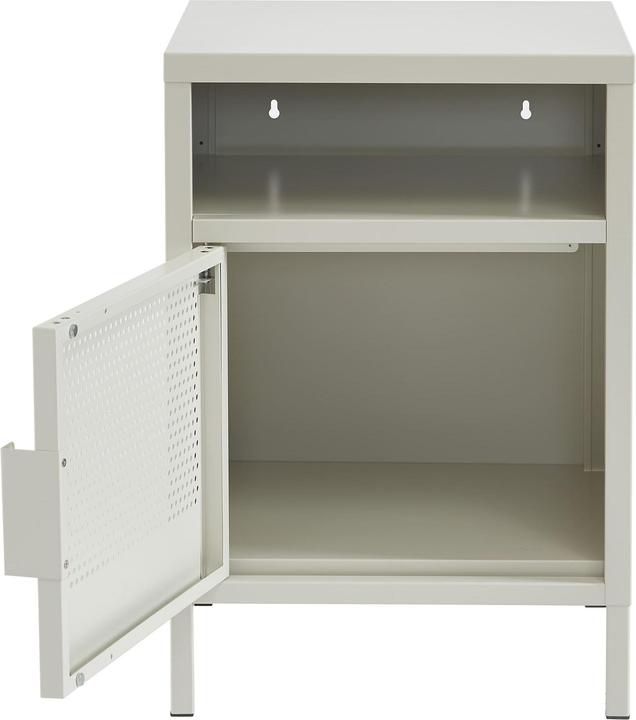 Actual product image Pantone Nachttisch Metall sandbeige 40cm (40 x 35 x 58 cm)