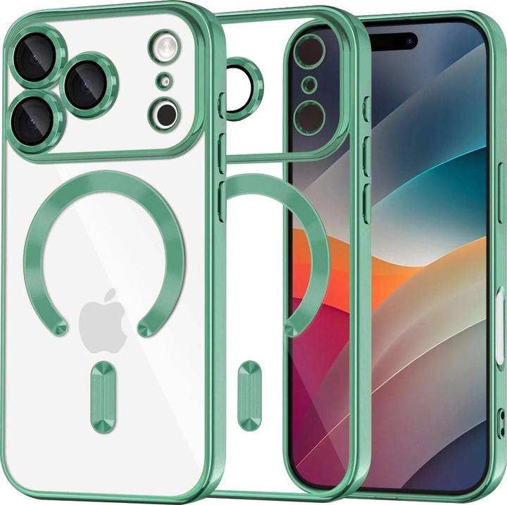 Actual product image Techsuit - Luxury Crystal MagSafe - iPhone 17 Pro Max - Light Green (Apple iPhone 17 Pro Max)