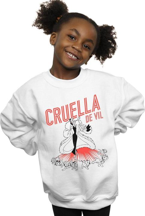 Produktbild Disney Cruella De Vil Dalmatians Sweatshirt Mädchen (140, 146)