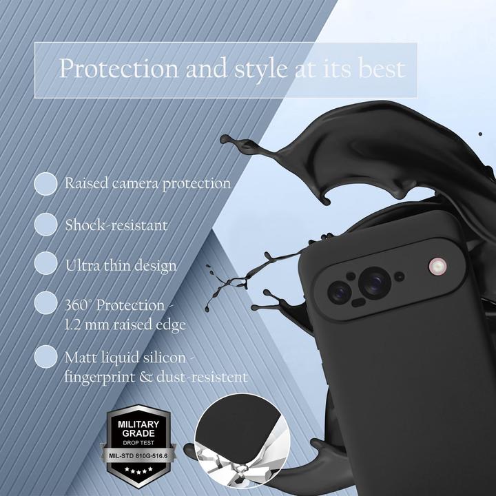 Image du produit Cadorabo Coque pour Google Pixel 9 TPU Liquid Silicone Case (Google Pixel 9)