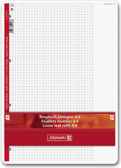 Image du produit Brunnen Pochettes pour classeurs à anneaux quadrillées