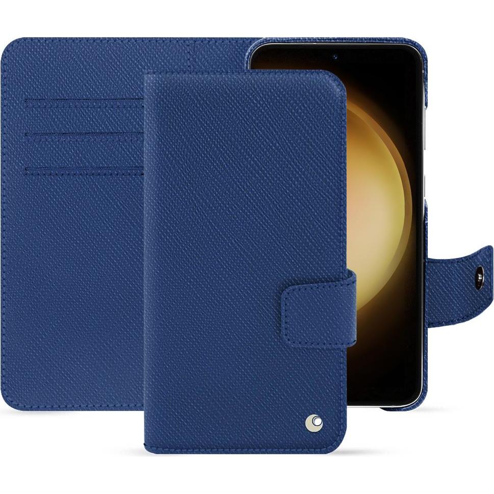 Thumbnail - Noreve Lederschutzhülle Samsung Galaxy S23+ (Samsung Galaxy S23+), Smartphone Hülle, Blau
