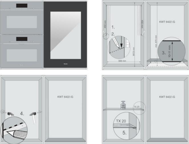 Actual product image Miele KWT 6422 iG-1 sw EB wine cabinetG 89cm 104L/33Flx0.75L integr