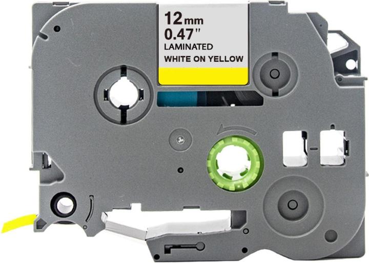 Produktbild Hermex Alternatives Etikettenband zu Brother TZe-635 Beschriftungsband (1.20 cm, Gelb, Weiss)