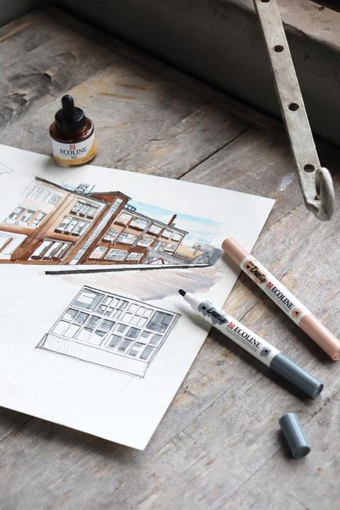 Produktbild Talens ECOLINE DUOTIP - Farbstifte Set (Mehrfarbig, 12 x)