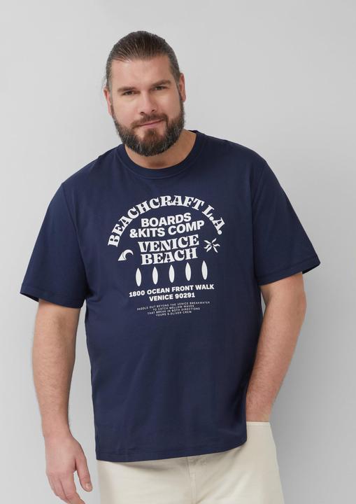 Immagine prodotto S.Oliver T-Shirt Baumwoll-T-Shirt mit Crewneck und Artwork (XXL)