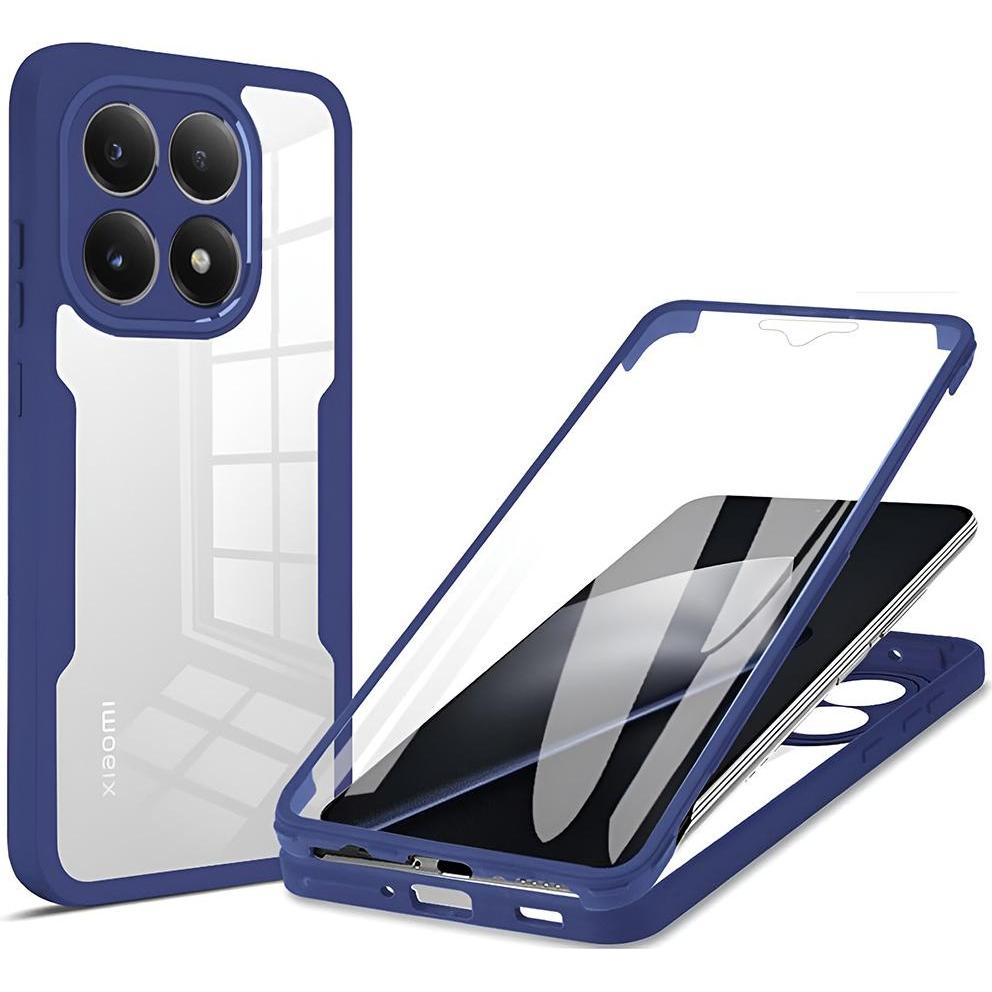 Techsuit - ColorVerse 360 Series + Screen Protector - Xiaomi 15T - Blue (Xiaomi 15T), Cover smartphone, Blu