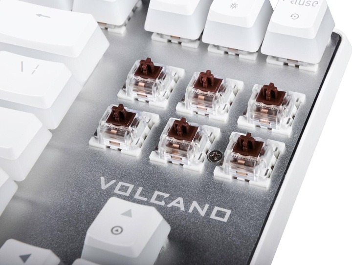 Actual product image Modecom VOLCANO LANPARTY RGB Pudding mechanická herní klávesnice (OUTEMU Brown), LED podsvícení, US (US, Cable)