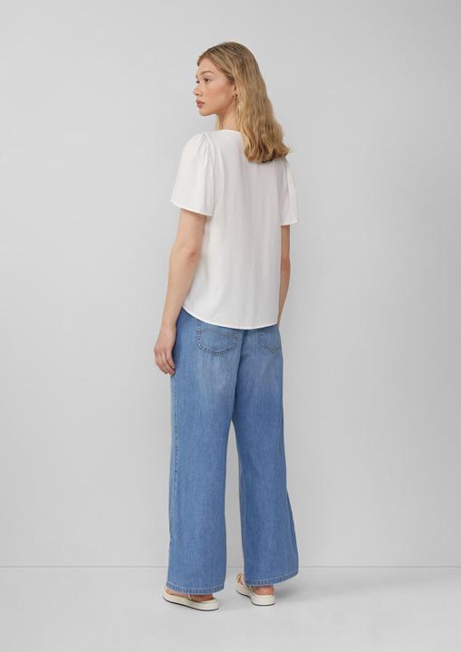 Produktbild S.Oliver Bluse Feminine Kurzarmbluse aus Viskose (34)