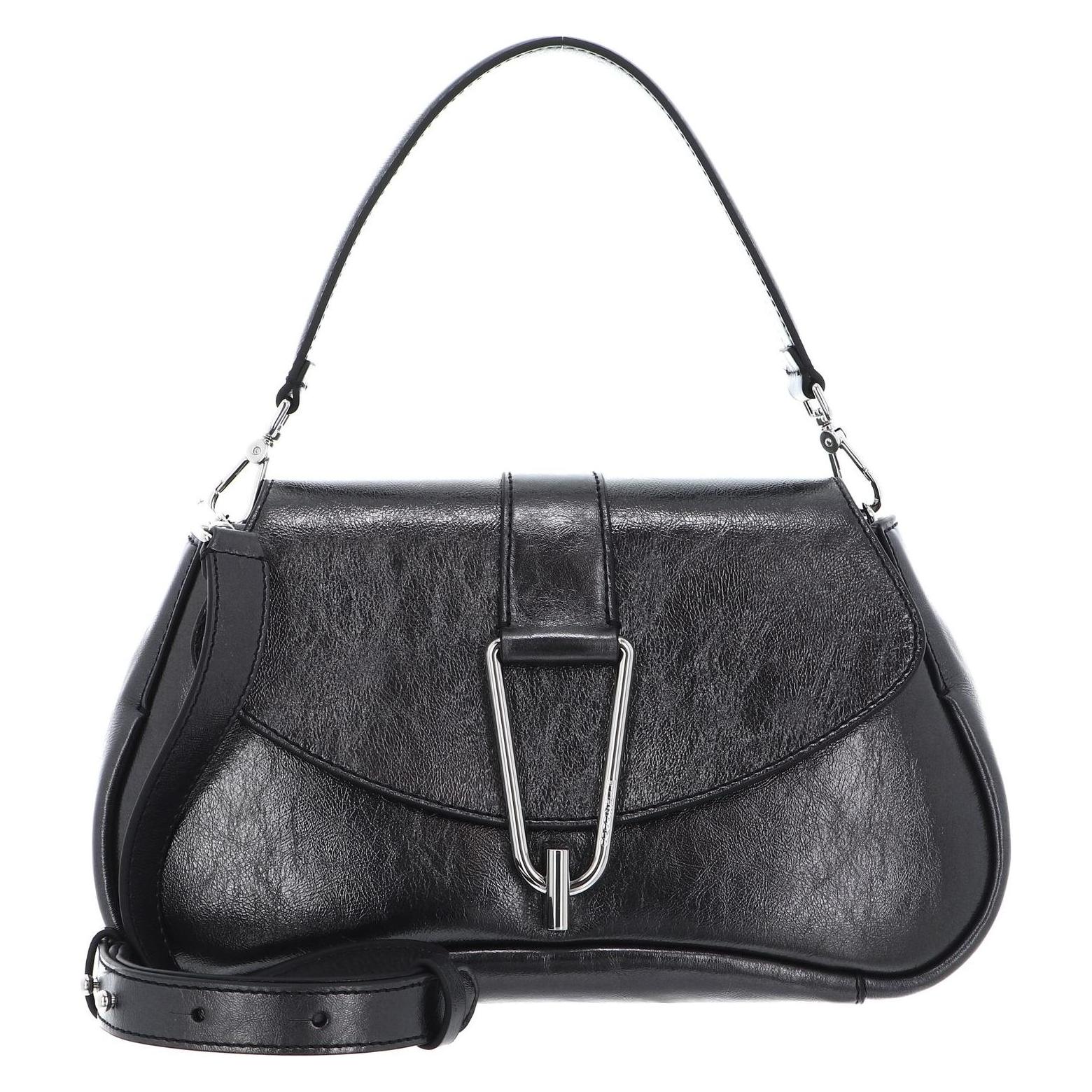 Coccinelle, Damen, Handtasche, Himma Pepita Handbag Pearled Leather, Schwarz