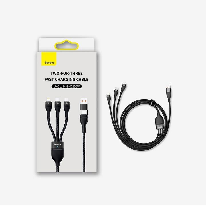 Productafbeelding Baseus Flash serie II USB Type C (1.20 m, USB 3.2 Gen 1)