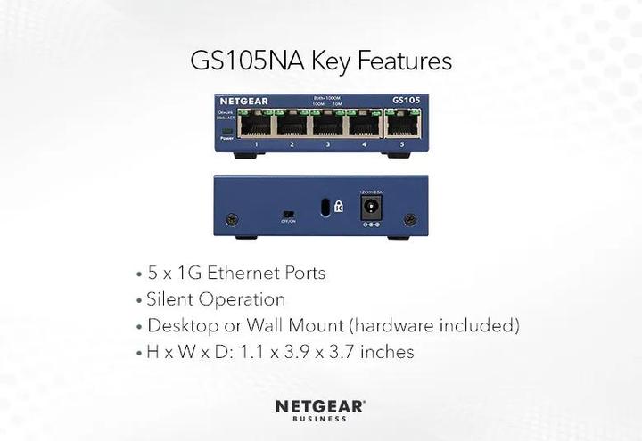 Produktbild Netgear GS105GE (5 Ports)