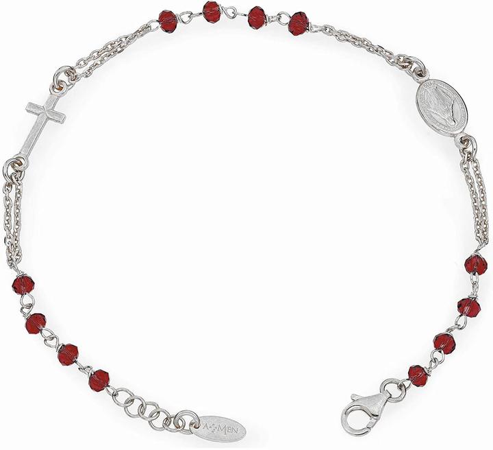 Immagine prodotto Amen Elegante bracciale in argento con cristalli del Rosario BROBR3 (L)