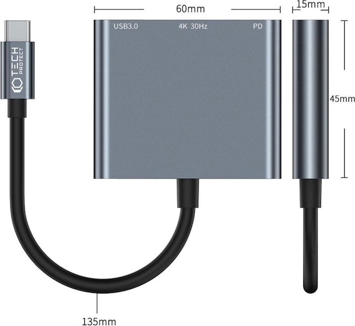 Produktbild Tech-Protect V1 (USB-C, 3 Ports)