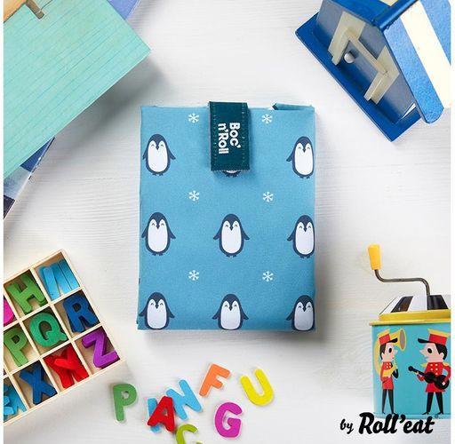 Immagine prodotto Roll'Eat Borsa da pranzo BocnRoll Animali Turchese, Pinguino