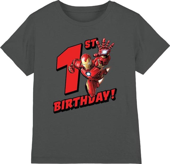 Produktbild Iron Man TShirt 1. Geburtstag (128)