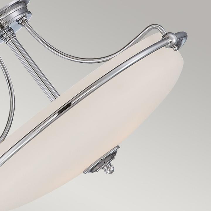 Productafbeelding Elstead Lighting Griffioen plafondlamp E27 drievoudig gepolijst chroom (E27)