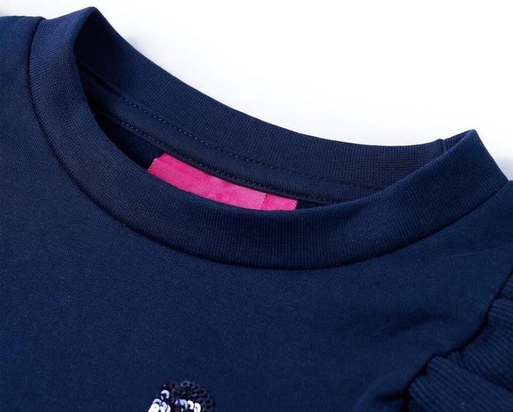 Immagine prodotto VidaXL Felpa da bambino blu navy 140,Materiale: 95 % cotone. 5 (140)