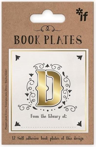 IF Exlibris - Sticker set - Letter D