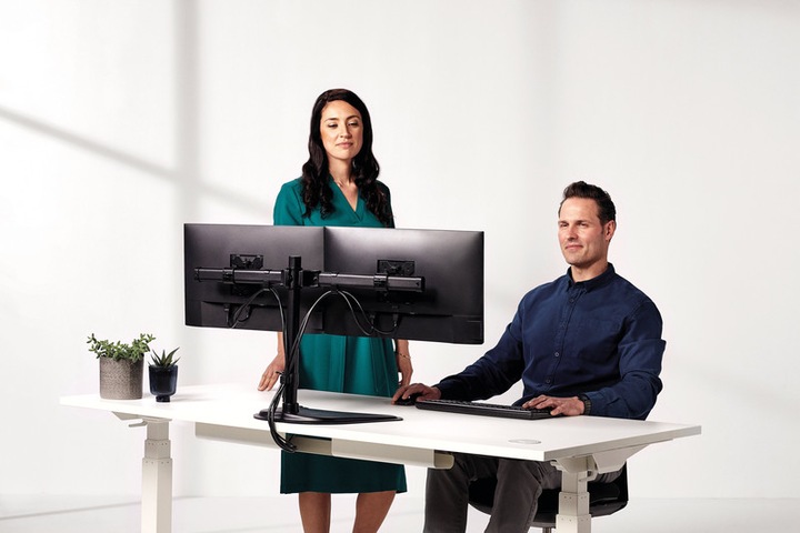 Produktbild Fellowes Freistehender Doppel Monitorarm Professional Series (Tisch, 27")