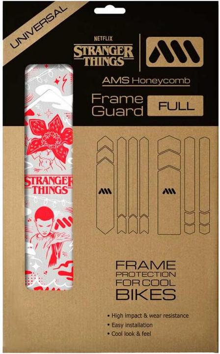 Actual product image All Mountain Style Stranger Things Frame Guard Full frame protection sticker (Rear mudguard)