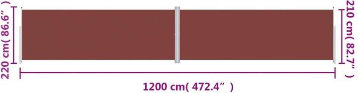 Produktbild vidaXL Seitenmarkise (12 m)