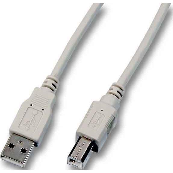 Thumbnail - EFB Elektronik GmbH USB2.0 Anschlusskabel A-B, St.-St., 1,5m, grau, Classic, Unterstützt Datenübertragungsraten bis (1.5...