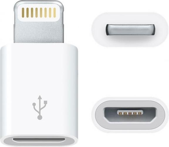 Produktbild JTI Micro-USB-auf-Lightning-Adapter - Weiss (Micro USB-B, Lightning)