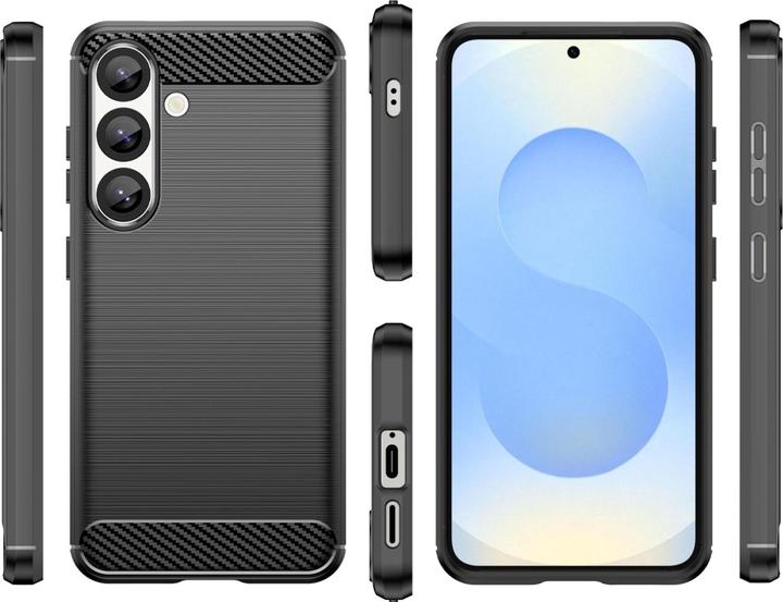 Produktbild Screenguard Hülle Carbon Brushed Soft TPU (Samsung Galaxy S25)