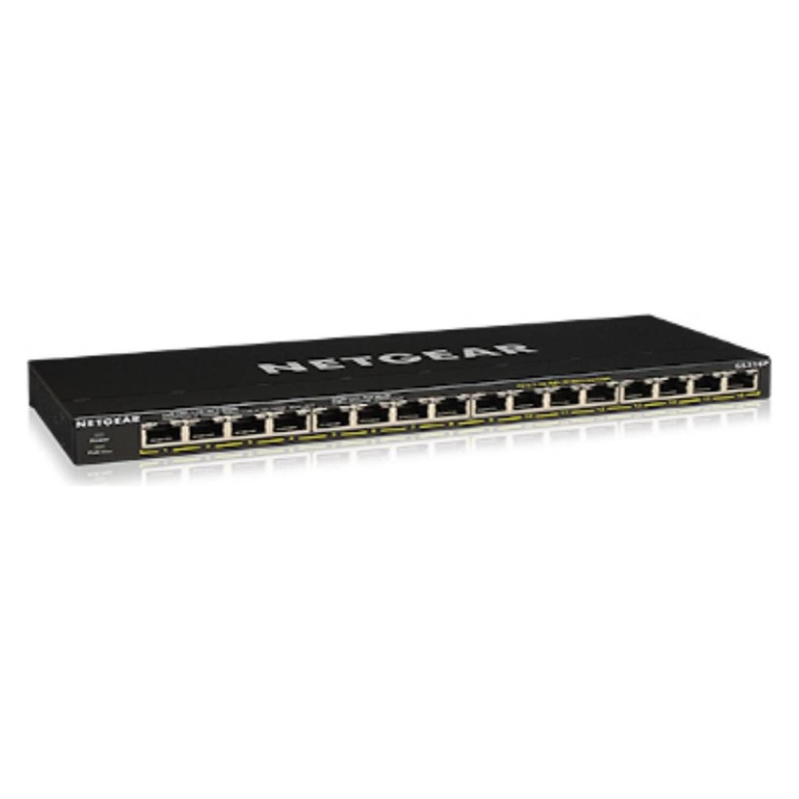 Netgear GS316P (16 Ports), Netzwerk Switch, Schwarz