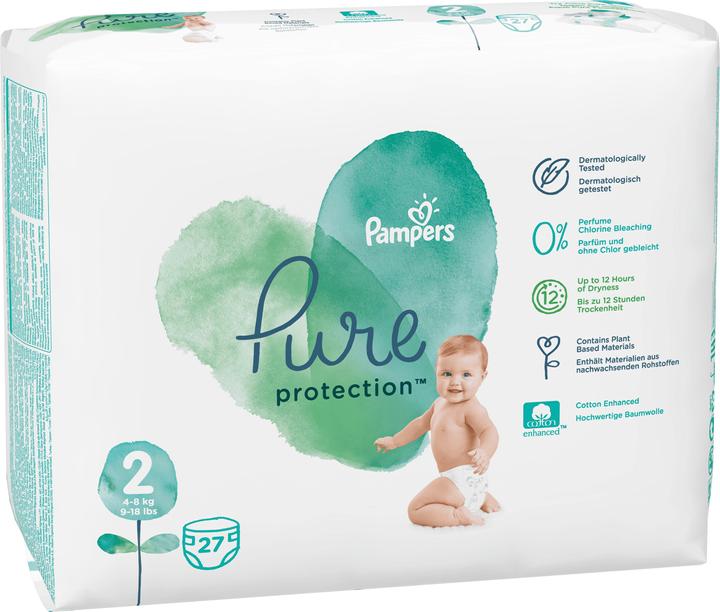 Image du produit Pampers Protection pure (Taille 2, Pack, 27 pcs)
