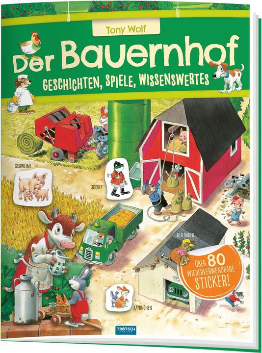 Produktbild Stickerbuch der Bauernhof Geschichten Spiele Wissenswertes