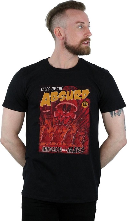 Actual product image Looney Tunes Mens Invasion From Mars T-Shirt (M)