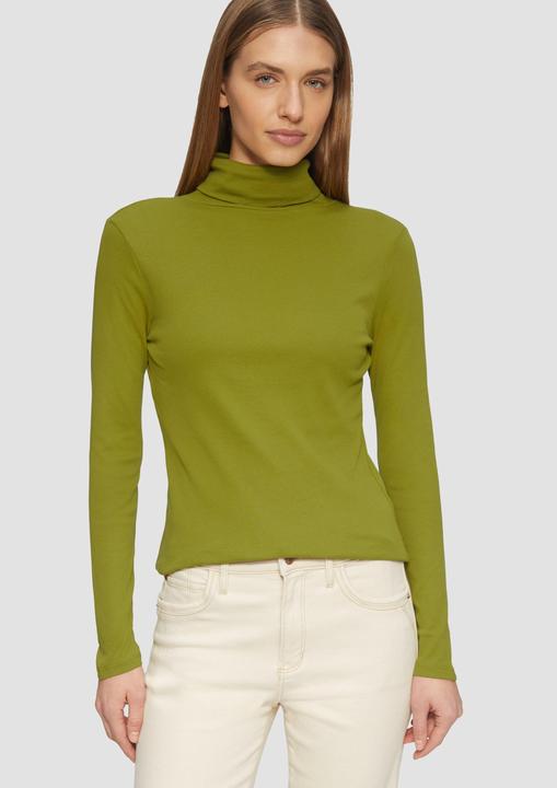 Actual product image S.Oliver T-Shirt Elastisches Langarmshirt mit Rollkragen (48)